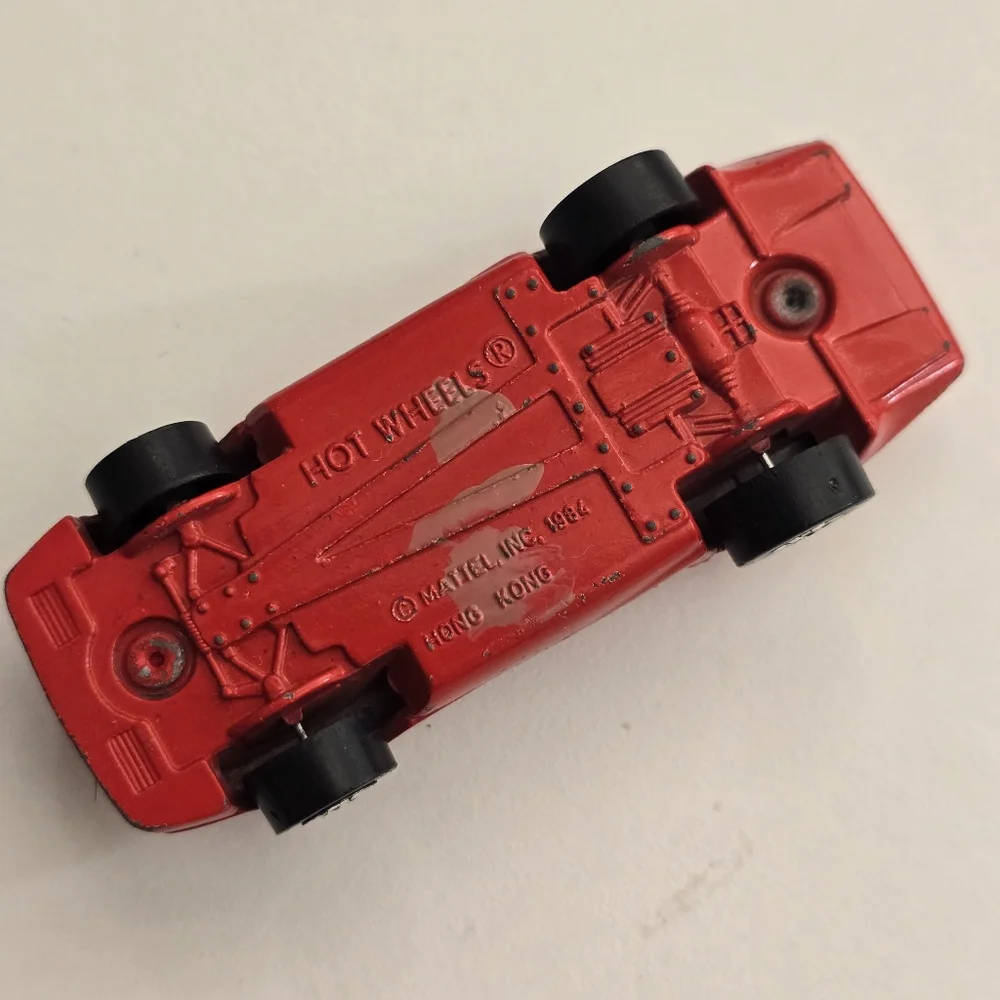 Vintage Hot Wheels FZZT Red Sports Car 1984 Mattel Hong Kong Die Cast